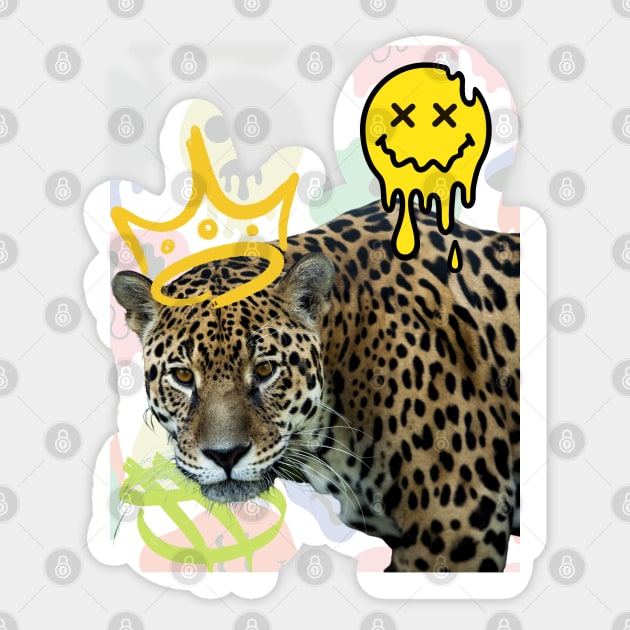 Jaguar Graffiti Sticker by TianquiztliCreations